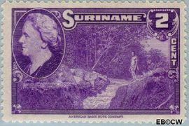 Suriname SU 222 1945 Wilhelmina en landschappen Gebruikt 2