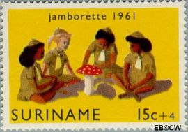 Suriname SU 373 1961 Jamborette Gebruikt 15+5