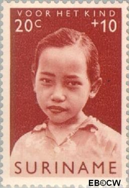 Suriname SU 401 1963 Surinaamse kinderen Gebruikt 20+10