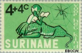 Suriname SU 431 1965 Kind en dier Gebruikt 4+4