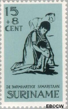 Suriname SU 471 1967 Barmhartige Samaritaan Gebruikt 15+8
