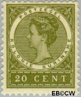 Suriname SU 51 1904 Medaillon Gebruikt 20