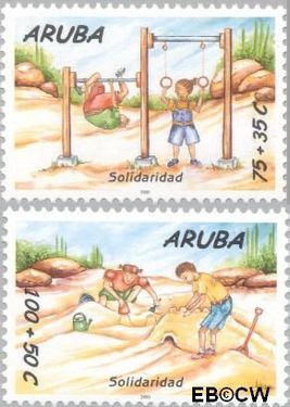 Aruba AR 255#256 2000 Solidariteit Postfris