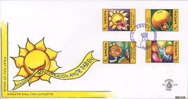 Aruba AR E116 2005 Wenszegels FDC zonder adres