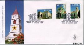 Aruba AR E55 1995 Gebouwen FDC zonder adres