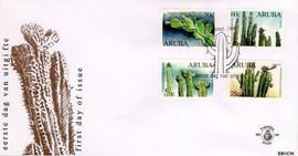 Aruba AR E80 1999 Cactussen FDC zonder adres