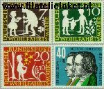 Bundesrepublik BRD 322#325  1959 Sprookjes Grimm  Postfris