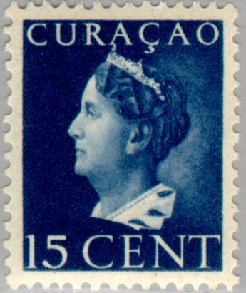 Curaçao CU 171 1947 Type 'Konijnenburg' 15 Gebruikt