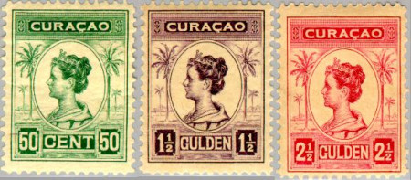 Curaçao CU -68#70 1916 Type 'Palmbomen' Gebruikt