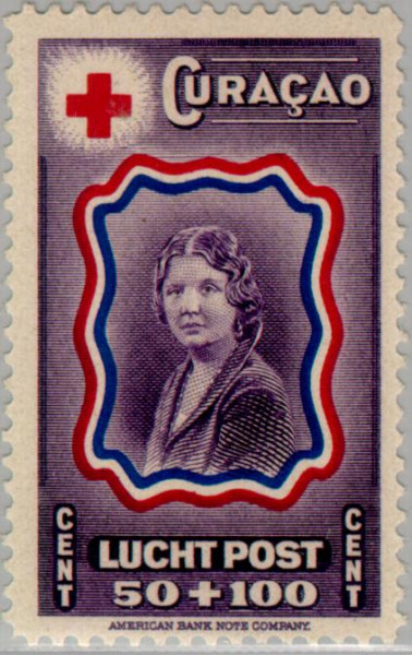 Curaçao CU LP52 1944 Nederlandsche Roode Kruis 50+100 Gebruikt
