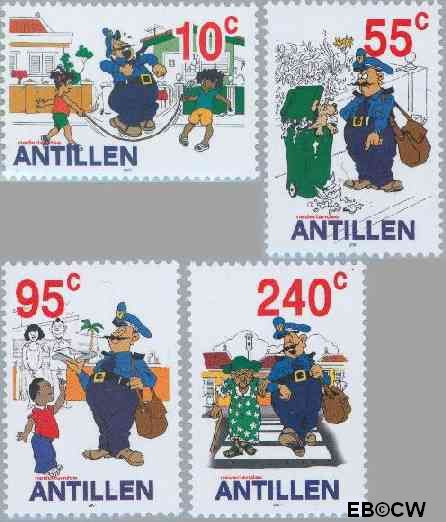 Ned. Antillen NA 1393#1396 ** Striptekeningen Postfris