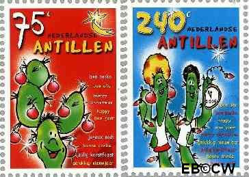 Ned. Antillen NA 1473a#1473b ** Decemberzegels Postfris
