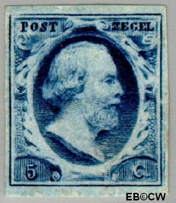 Nederland NL 0001 1852 Koning Willem III- 1e emissie Gebruikt 5