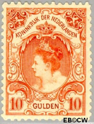 Nederland NL 0080 1905 Koningin Wilhelmina- 'Bontkraag' Gebruikt 1000