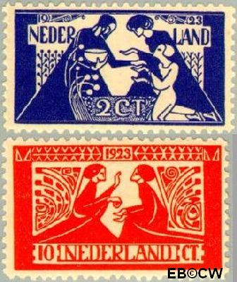 Nederland NL 0134#135 1923 Tooropzegels Ongebruikt