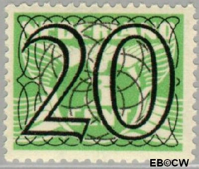 Nederland NL 0362 1940 Cijfer type 'Guilloche' of ' tralie' Gebruikt 20
