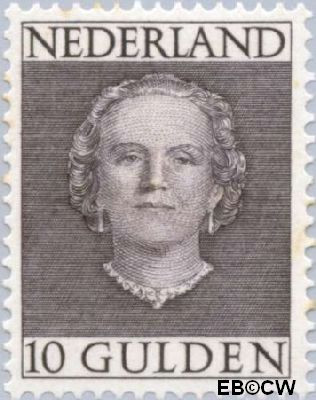 Nederland NL 0537 1949 Koningin Juliana- Type 'En Face' Ongebruikt 1000