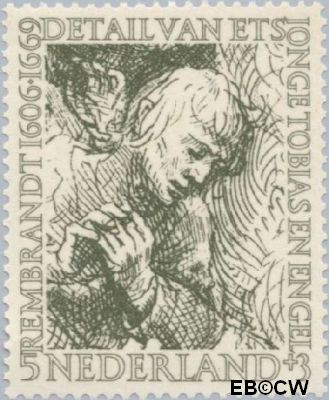 Nederland NL 0672 1956 Rembrandt Ongebruikt 5+3