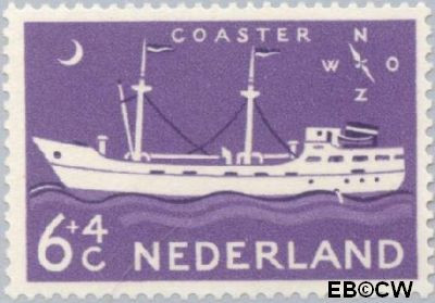 Nederland NL 0689 1957 Schepen Gebruikt 6+4