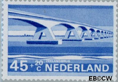 Nederland NL 0905 1968 Bruggen Gebruikt 45+20