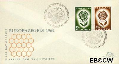 Nederland NL 0E67 1964 C.E.P.T.- Bloem FDC zonder adres