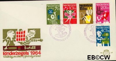 Nederland NL 0E69 1964 Hobby's FDC zonder adres