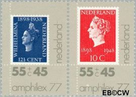 Nederland NL 1139-1140 1977 Postzegeltentoonstelling Amphilex '77 Postfris