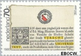 Nederland NL 1357 1986 Universiteit Utrecht Gebruikt 70