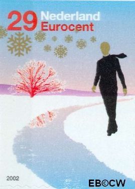 Nederland NL 2118 2002 Personen in winterlandschap Gebruikt 29
