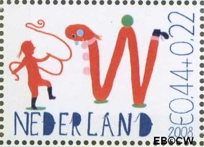 Nederland NL 2608d 2008 Laat kinderen leren Gebruikt 44+22