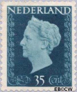 Nederland NL 485 1947 Koningin Wilhelmina- Type 'Hartz' Gebruikt 35
