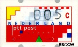 Nederland NL ATM1 1991 Opgedrukte waarde Postfris 5