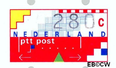 Nederland NL ATM25 1993 Opgedrukte waarde Gebruikt 280