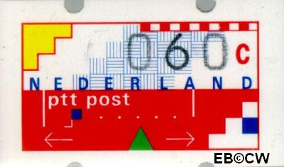 Nederland NL ATM5 1991 Opgedrukte waarde Gebruikt 60