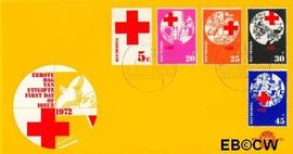 Nederland NL E121 1972 Rode Kruis FDC zonder adres