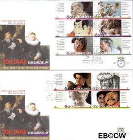 Nederland NL E417 2000 Rijksmuseum FDC zonder adres