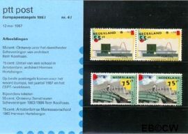Nederland NL M47 1987 C.E.P.T.- Moderne architectuur Postfris