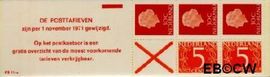 Nederland NL PB11aF 1971 3x30 Juliana en profile, 2x5 cijfer v. Krimpen Postfris