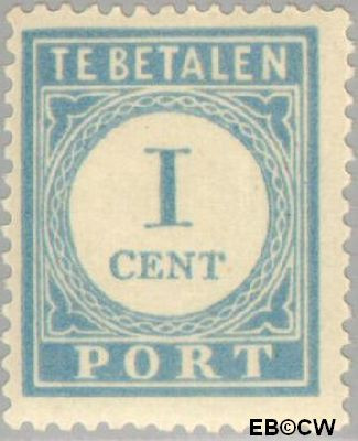 Nederland NL PT45 1912 Portzegel Gebruikt 1