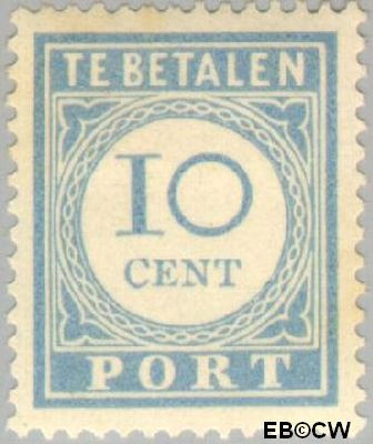 Nederland NL PT55 1912 Portzegel Gebruikt 10