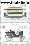 POR 2066#2067 Postfris 1995 Tram en auto