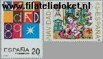SPA 2916#2917 Postfris 1989 Kerstmis