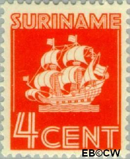 Suriname SU 163 1936 Scheepje Gebruikt 4
