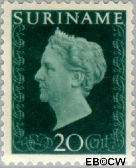 Suriname SU 264 1948 Koningin Wilhelmina Gebruikt 20