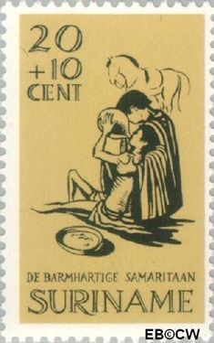 Suriname SU 472 1967 Barmhartige Samaritaan Gebruikt 20+10
