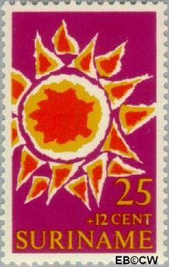 Suriname SU 532 1970 Symbolen Gebruikt 25+12