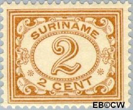 Suriname SU 72 1913 Drukwerkzegel Gebruikt 2