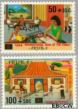 Aruba AR 140#141 1994 Solidariteit Postfris