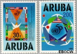 Aruba AR 154#155 1995 Verenigde Naties Postfris
