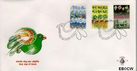 Aruba AR E30 1990 Vliegers FDC zonder adres